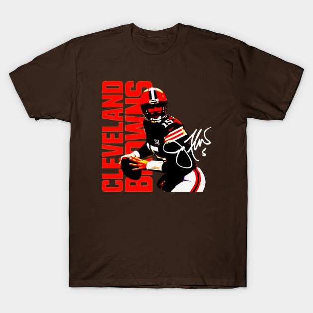 Cleveland Browns Joe flacco with autograph T-Shirt by fadinstitute